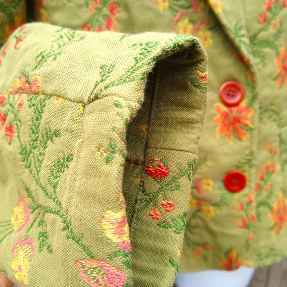 Cabi Floral Embroidered Blazer Jacket Sz S - Picture 4 of 11